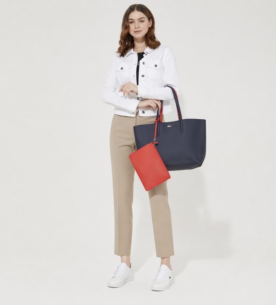 A handbag with a pouch