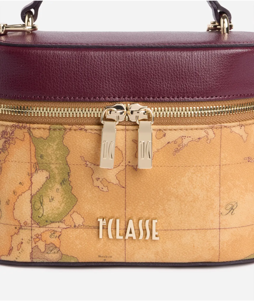 TREASURE BAG VANITY BAG GEO CLASSIC AND BURGUNDY