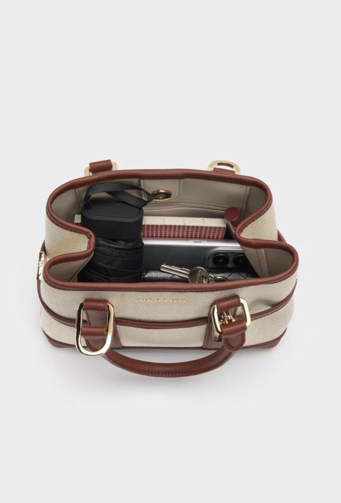 Mini Scottie Canvas Tote Bag - Brick