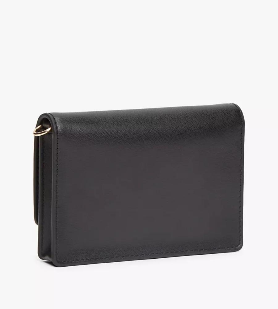 Monogram Logo Flap Chain Wallet