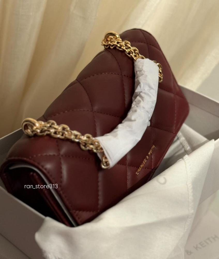 Paffuto Quilted Chain-Handle Long Wallet