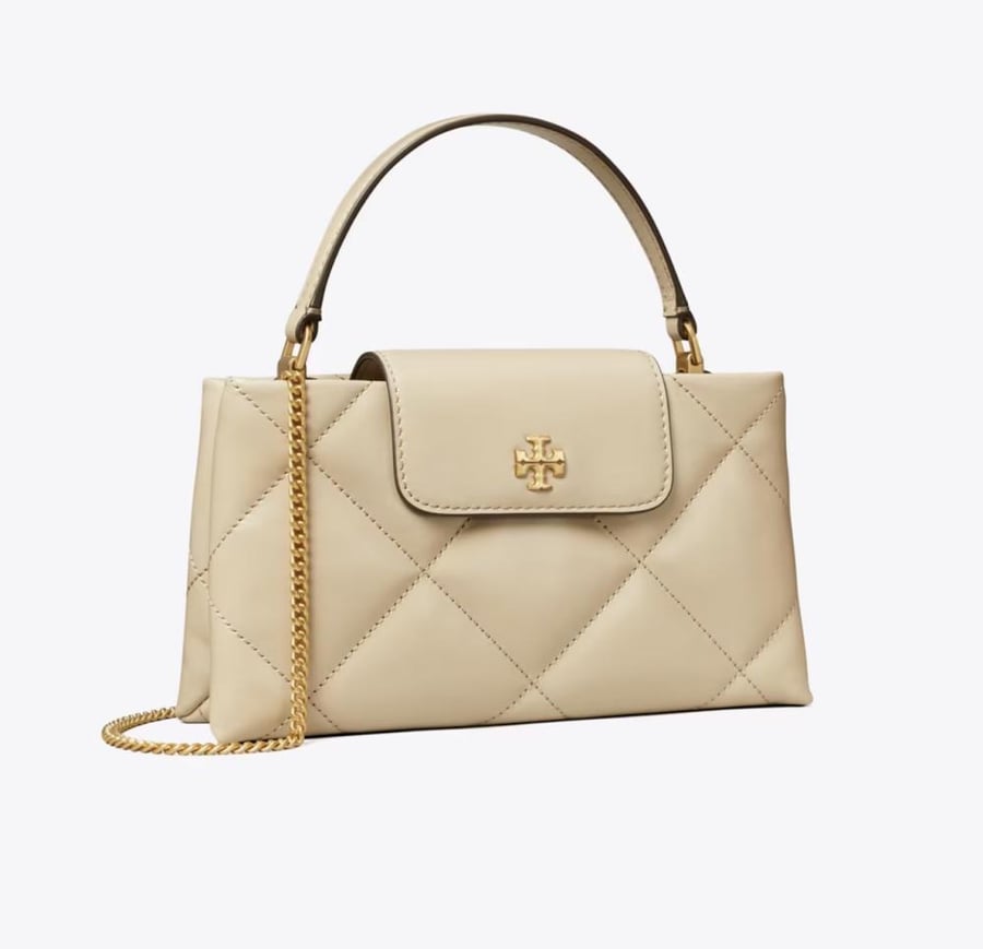 KIRA DIAMOND QUILT TOP-HANDLE BAG