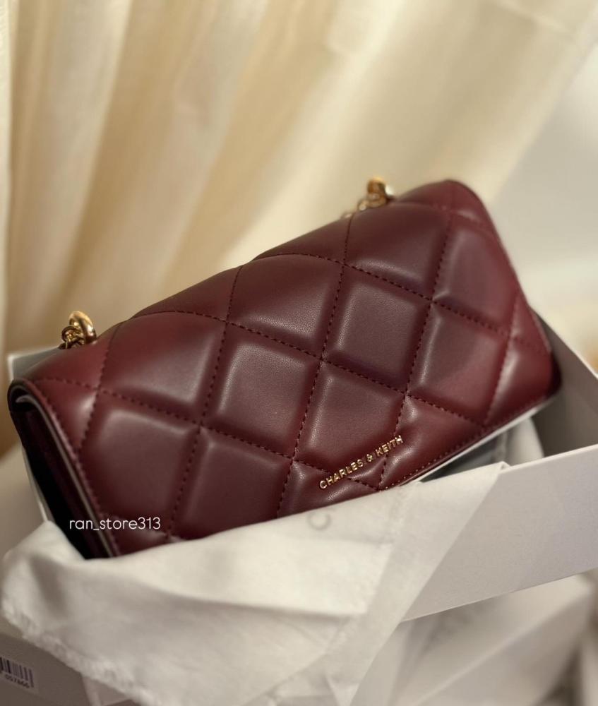Paffuto Quilted Chain-Handle Long Wallet