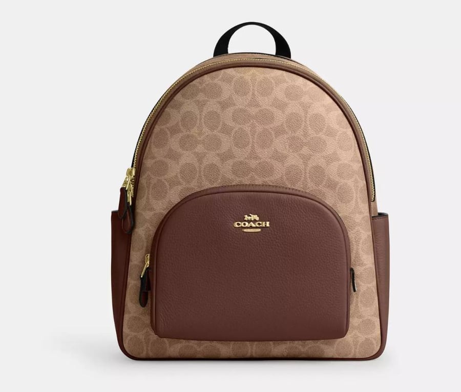 Court Backpack In Signature Canvas coach