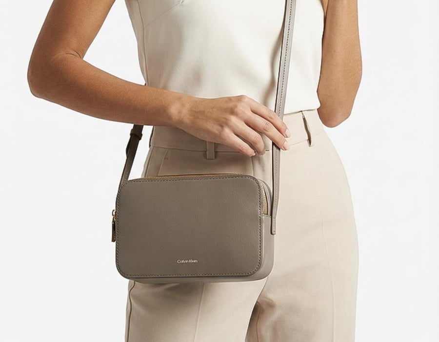 Camera bag with logo