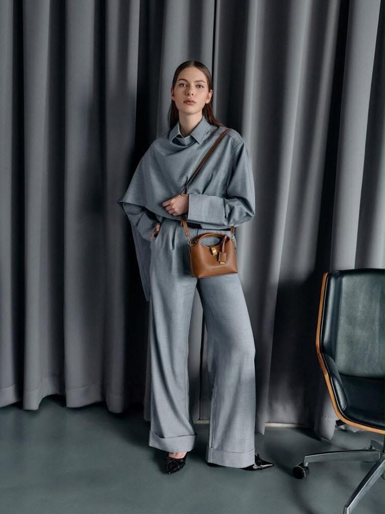 Mini Chance Turn-Lock Bucket Bag