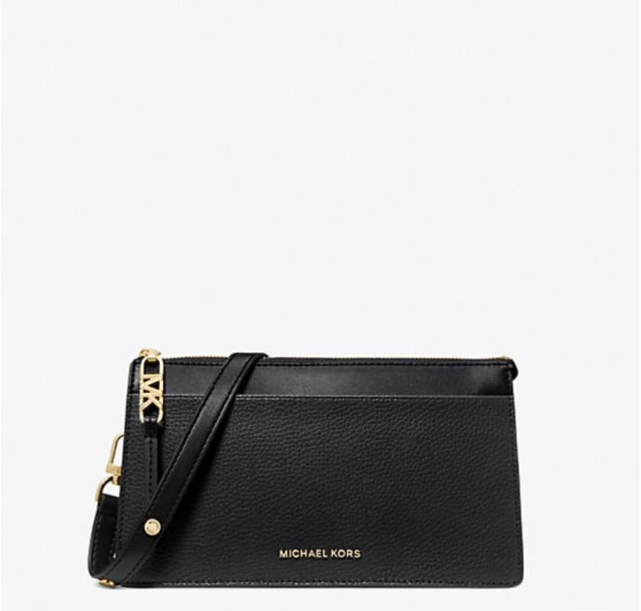 Empire Large Leather Convertible Crossbody Bag