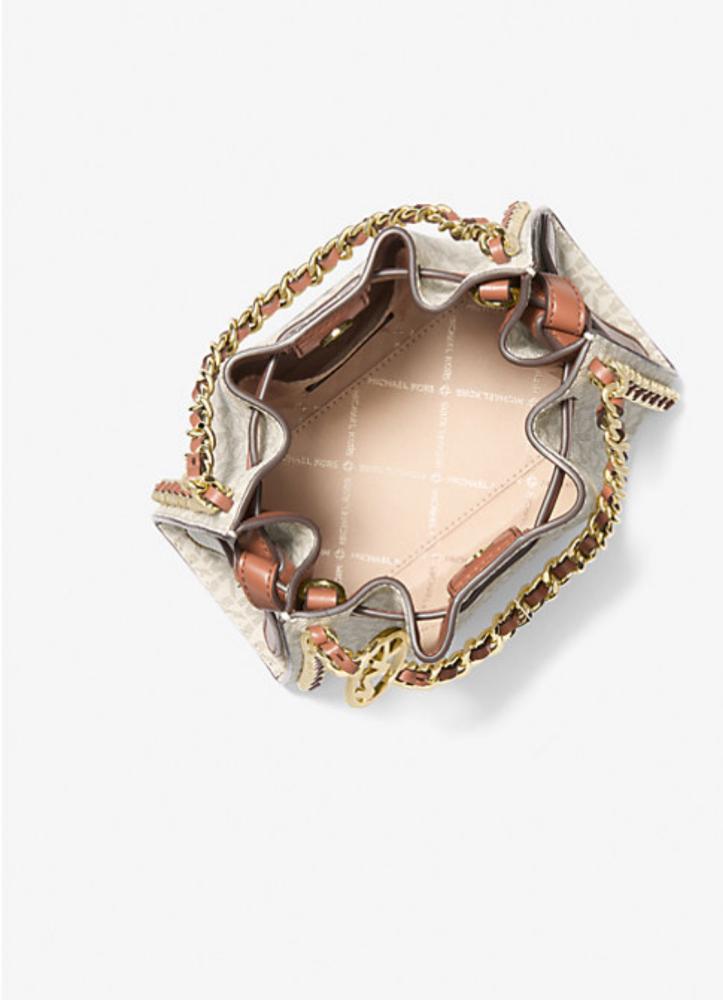 Mk Mina Small Signature Logo Chain Crossbody Bag