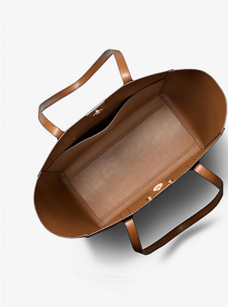 Leather Tote Bag with Card case