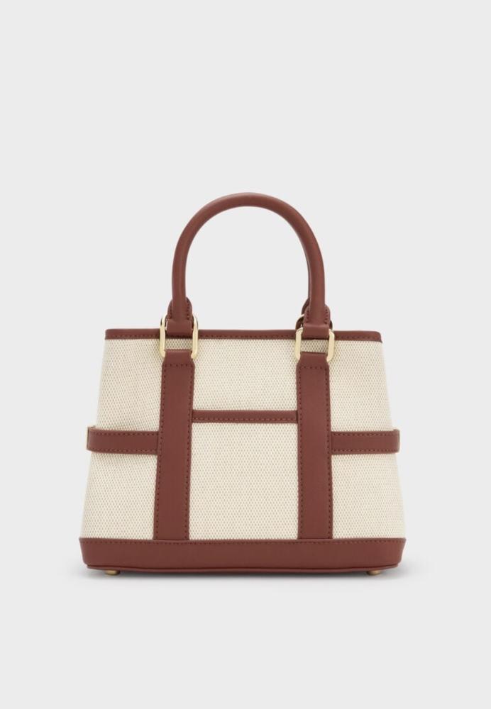 Mini Scottie Canvas Tote Bag - Brick