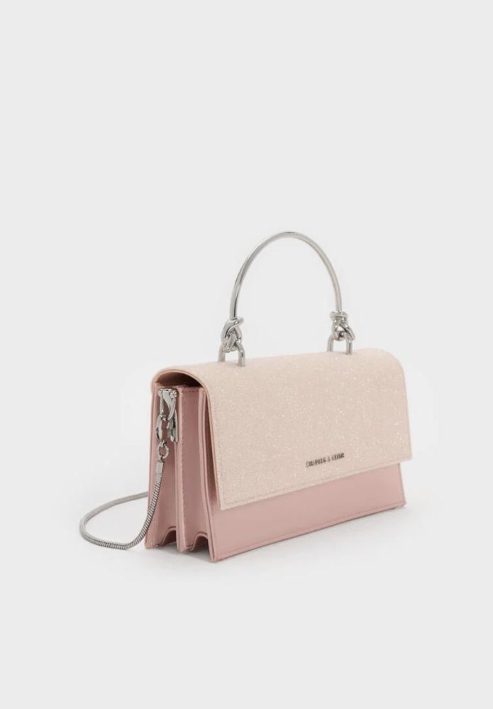 Kristine Glittered Wallet On Chain