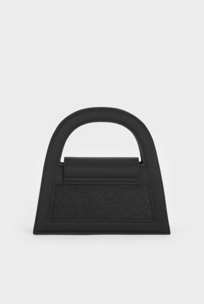 Este Glittered Top Handle Bag