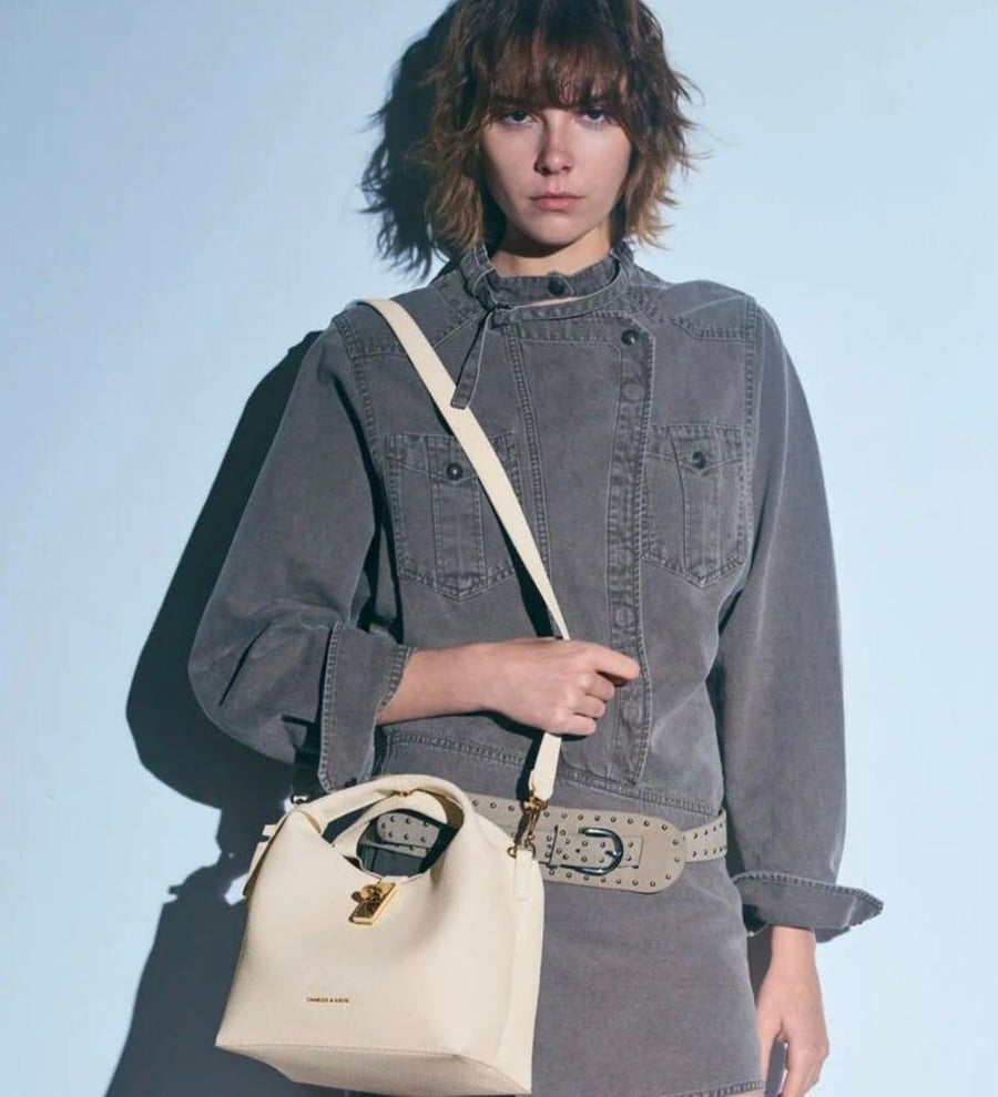 Chance Turn-Lock Bucket Bag