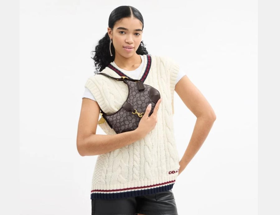 Hamptons Hobo Bag In Signature Jacquard Coach