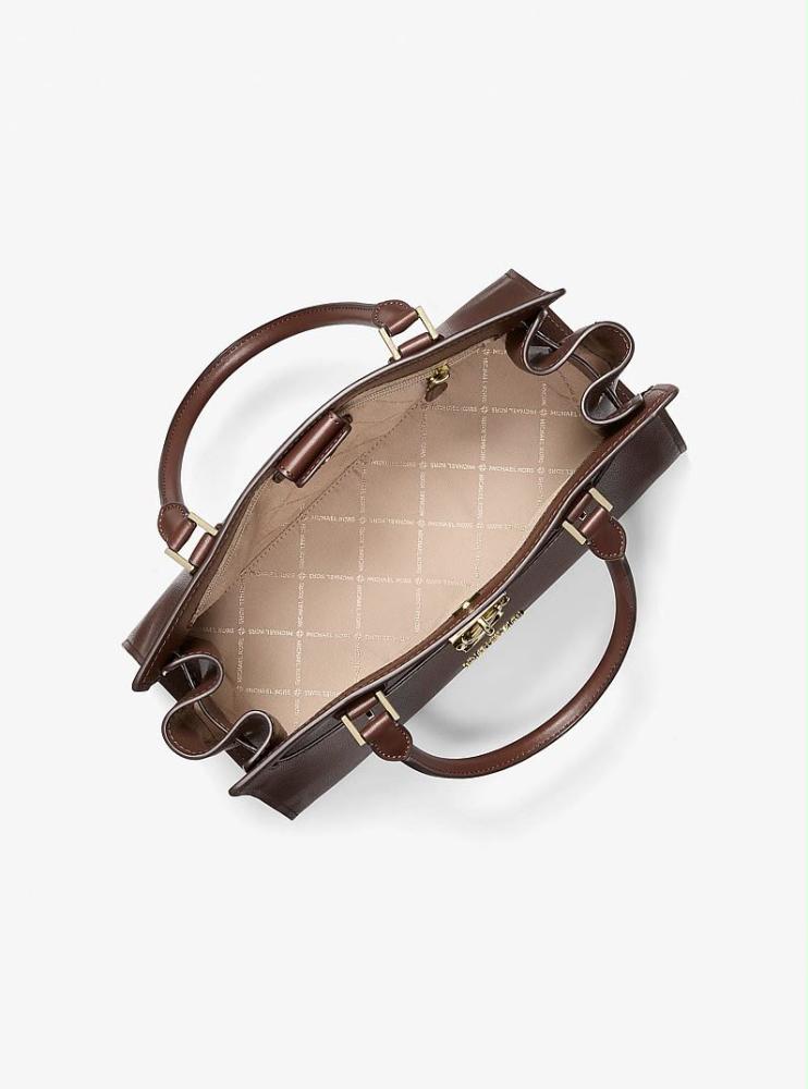 Landon Medium Leather Satchel