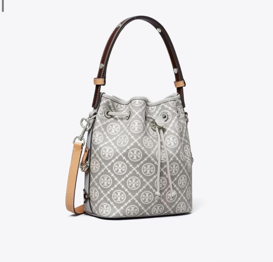 T MONOGRAM UTILITY BUCKET BAG