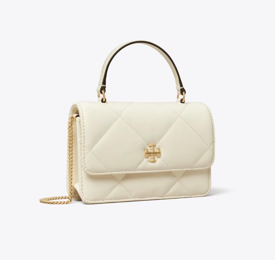 MINI KIRA DIAMOND QUILT TOP-HANDLE CROSSBODY
