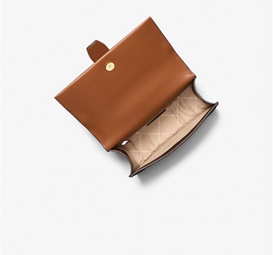Greenwich Small Color-Block Signature Logo Crossbody Bag