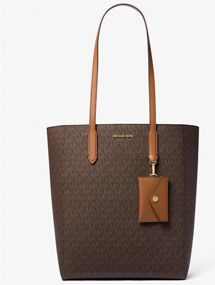 Leather Tote Bag with Card case