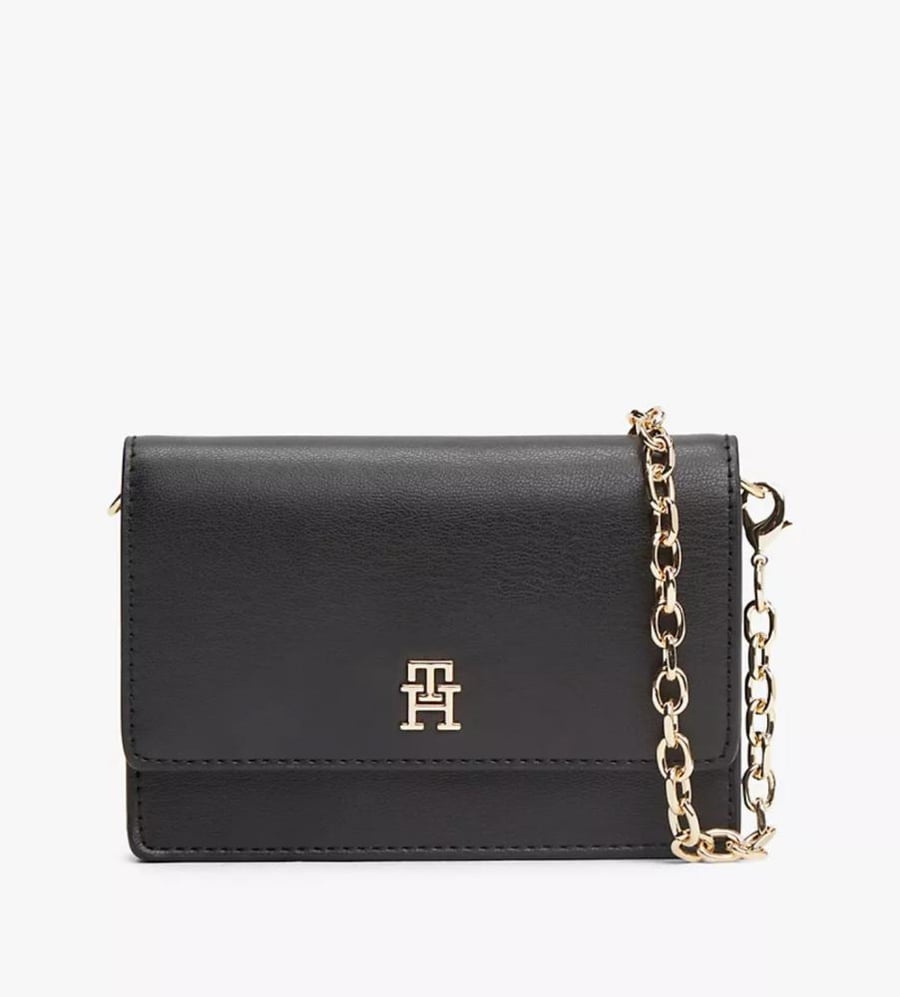 Monogram Logo Flap Chain Wallet