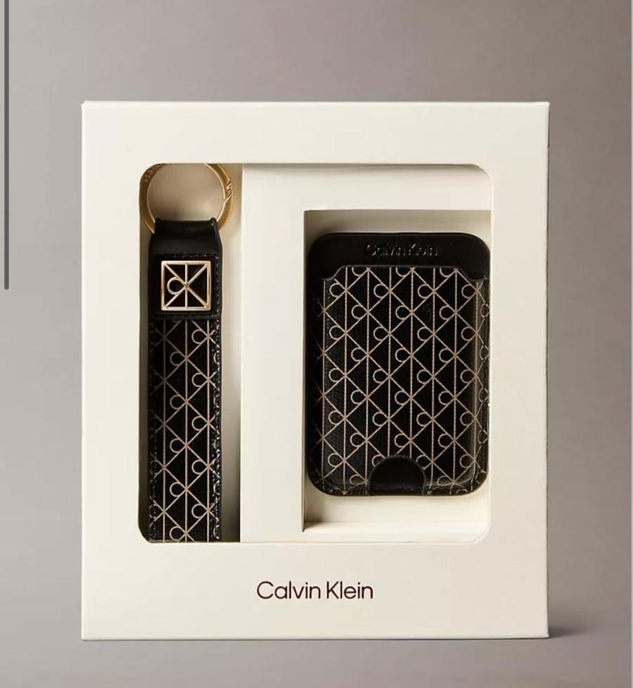 Allover Monogram Key Fob and Card Case