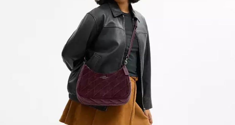 Teri Hobo Bag In Organic Cotton With Quilting
