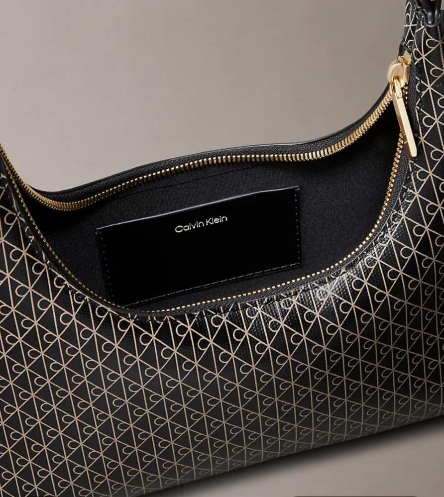Allover Emblem Logo Shoulder Bag
