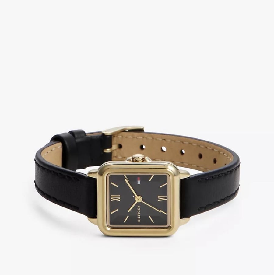 24MM Leather Strap Dress Watch