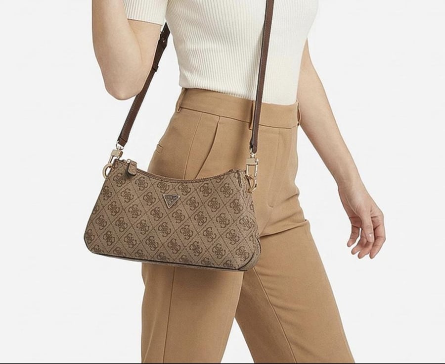 Nawal shoulder bag with logo print