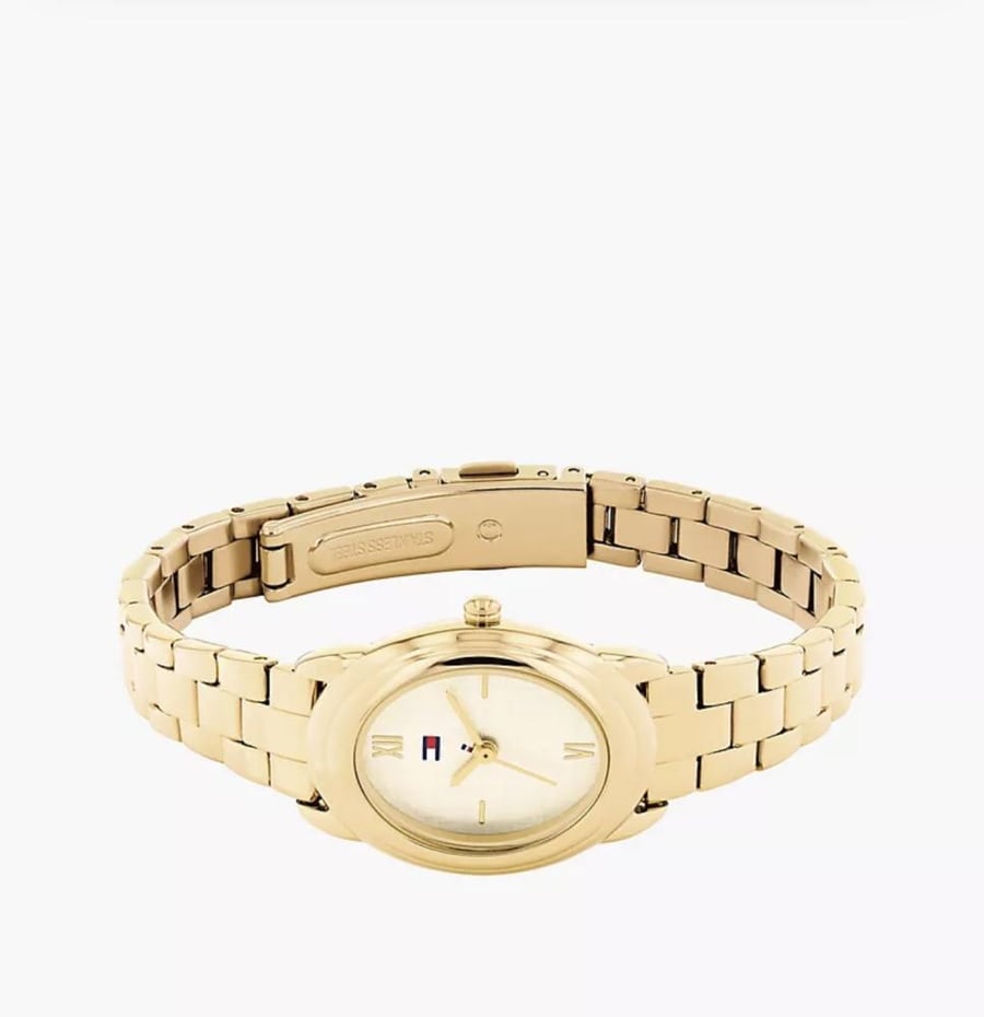 27MM Textured Oval Dial Dress Watch