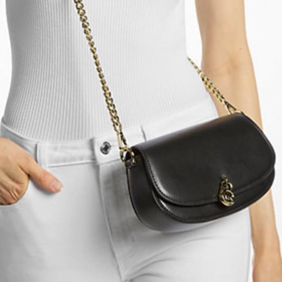 Mila Small Leather Convertible Crossbody Bag
