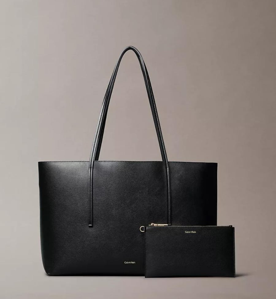 شنطة كالفن كلاين XL Foil Logo Small Tote Bag CK