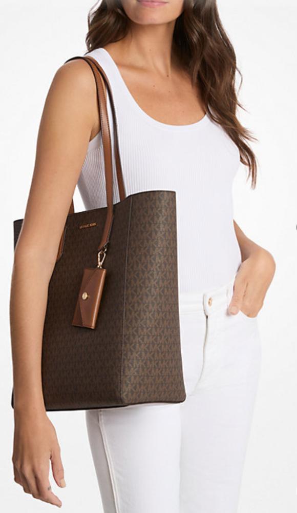 Leather Tote Bag with Card case