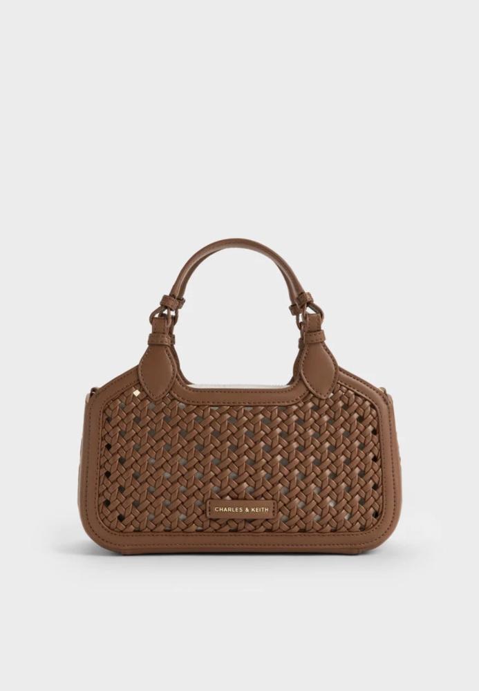 Mini Azure Woven Tote Bag
