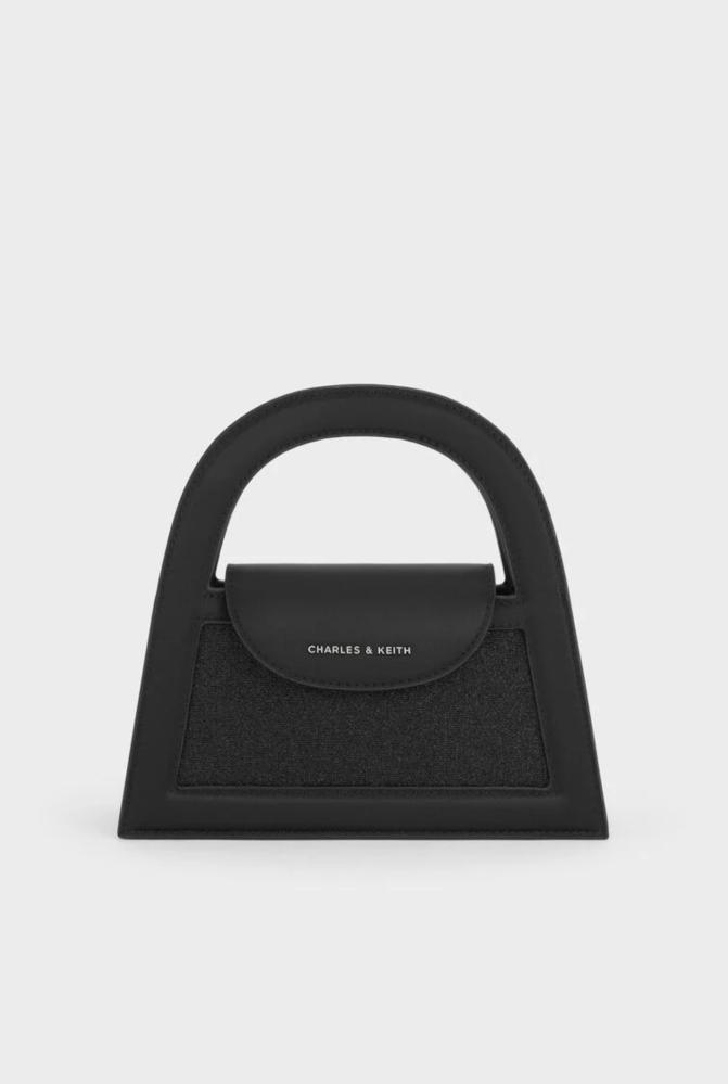 Este Glittered Top Handle Bag