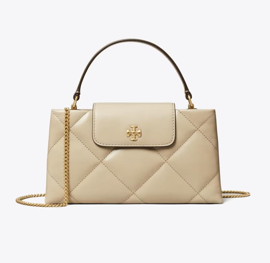KIRA DIAMOND QUILT TOP-HANDLE BAG