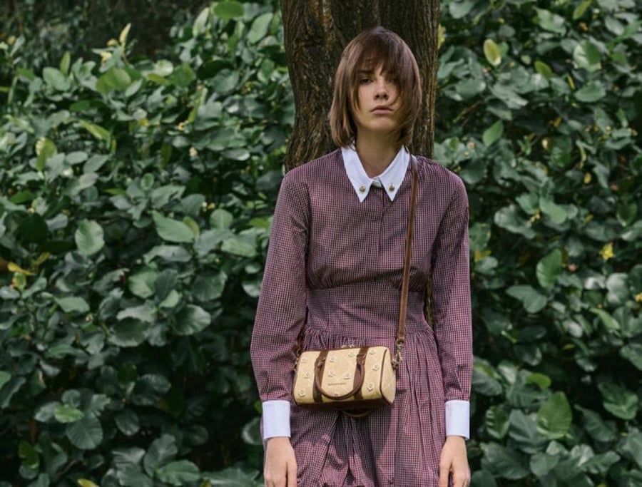 Philomena Raffia Flower Bowling Bag