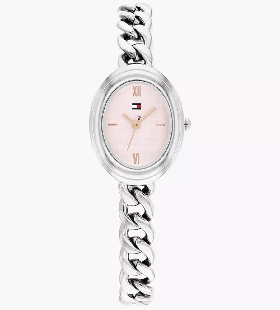 27MM Textured Oval Dial Chain Watch