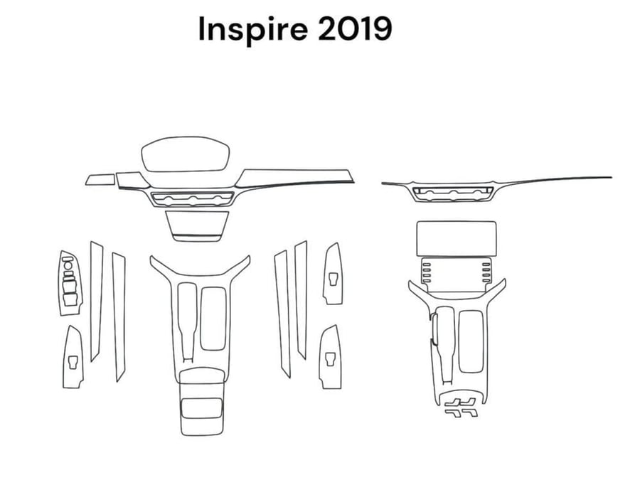 حمايه PPF الداخليه قص الكتروني Inspire 2019