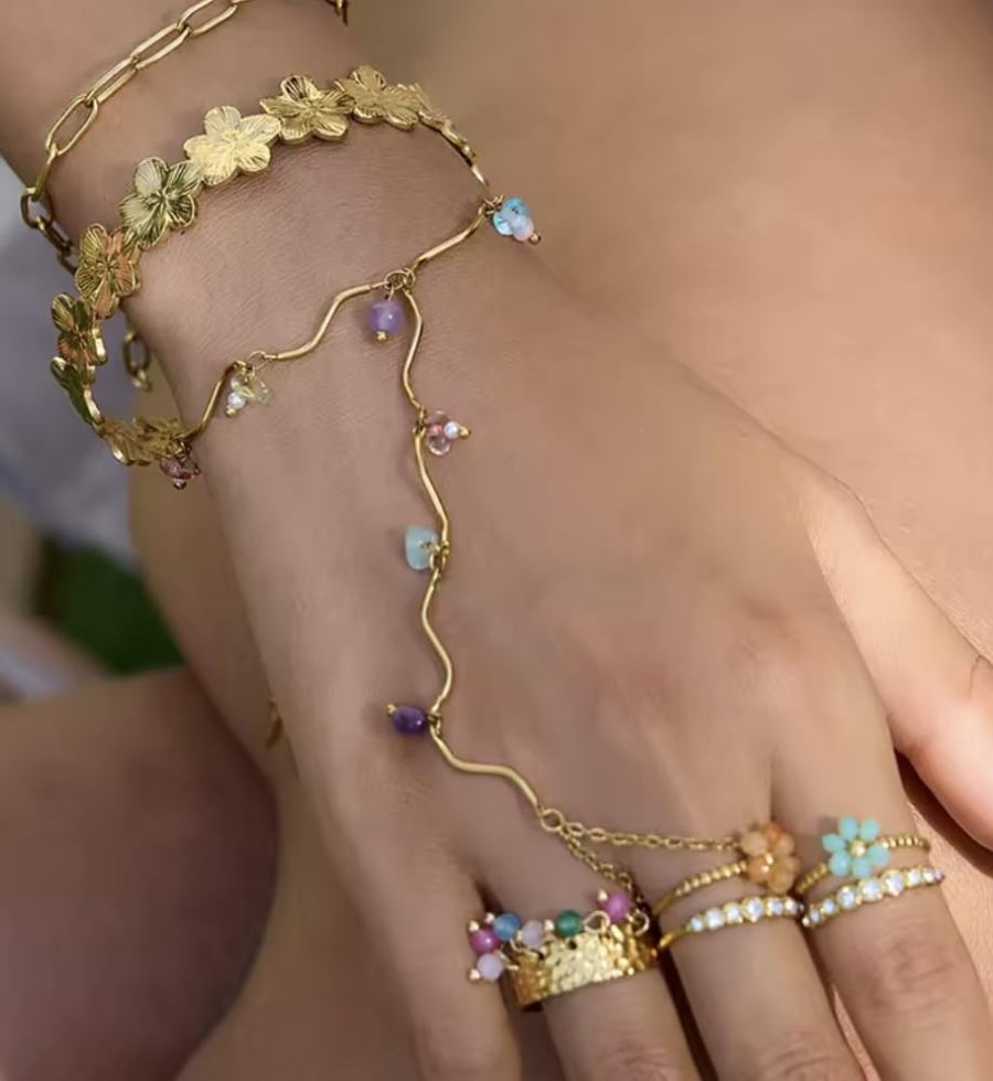 Beaded Finger Bracelet
