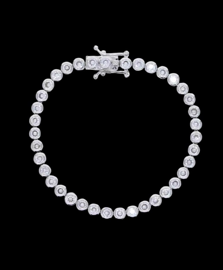 Circle Shape Bracelet  Silver