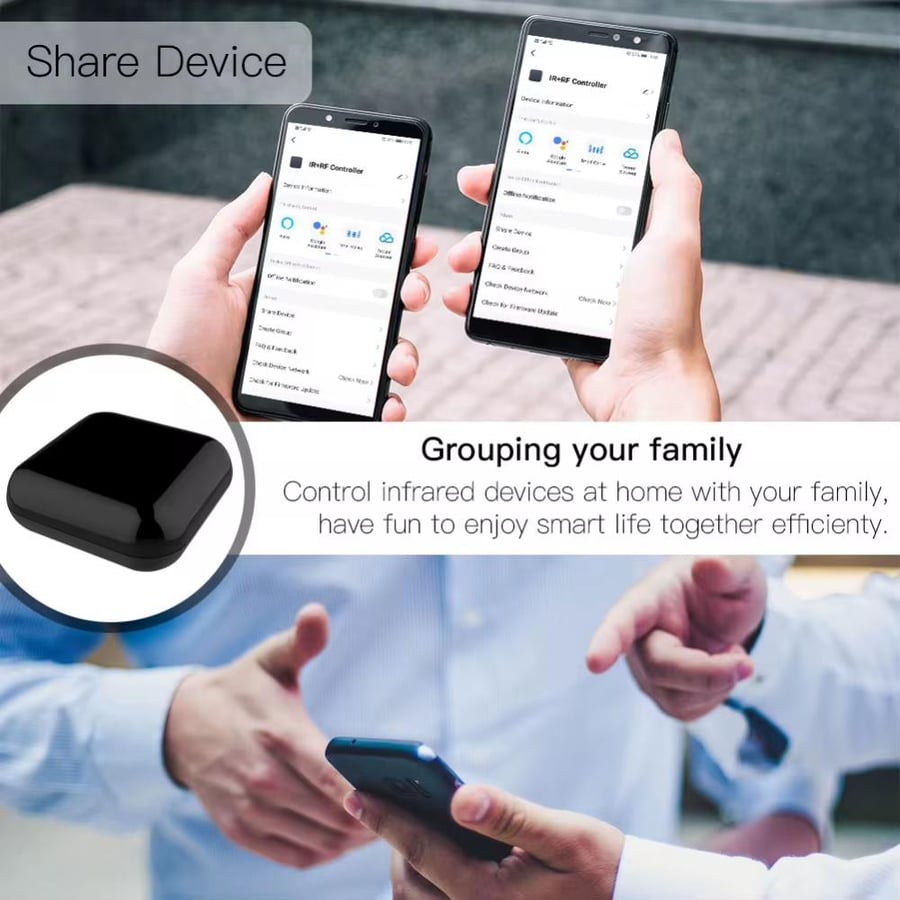 وحدة تحكم ذكية بديل الريموت wifi ، تصميم مكعبي انيق وصغير الحجم
