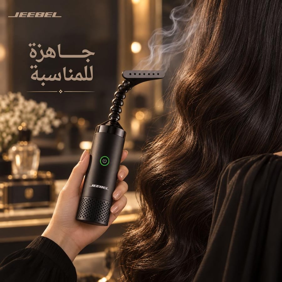 مبخرة جيبيل الإلكترونية للشعر والملابس برأس مرن 360°