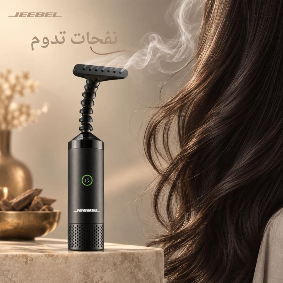 مبخرة جيبيل الإلكترونية للشعر والملابس برأس مرن 360°