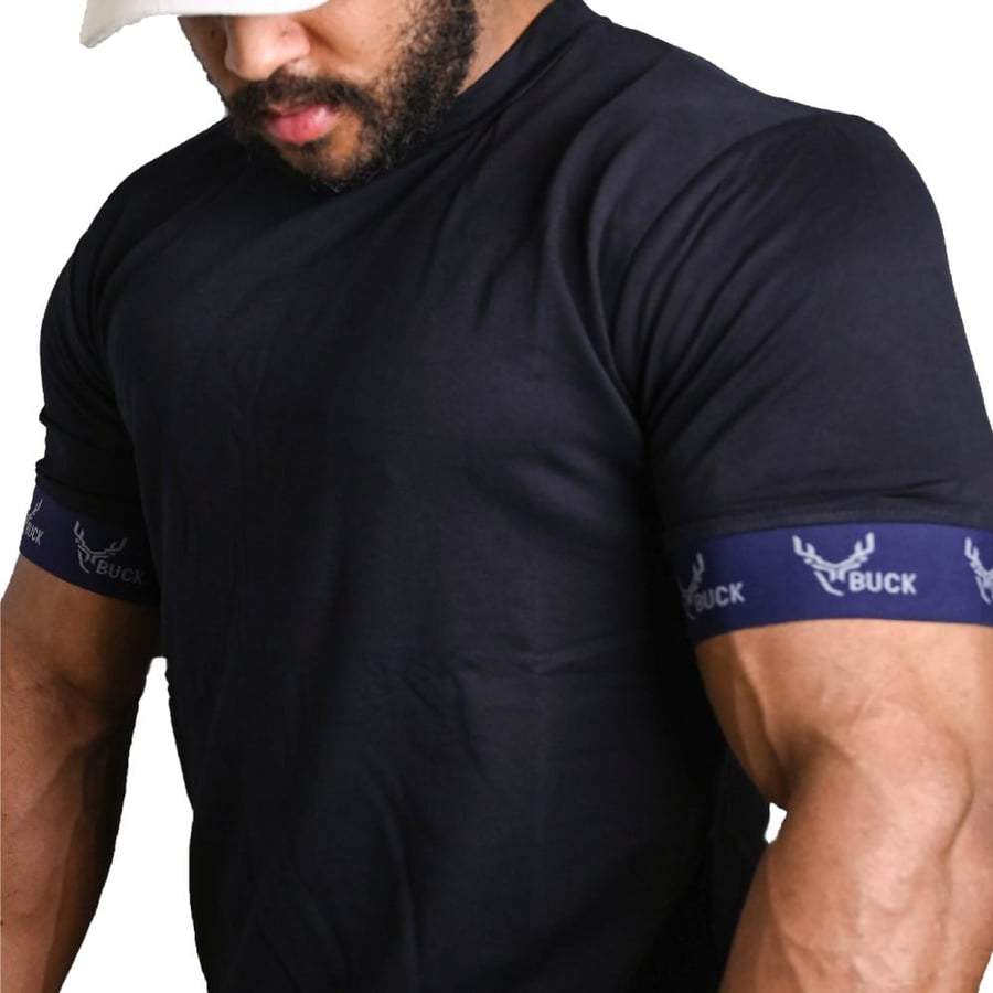 T-Shirt with Elastic Sleeves