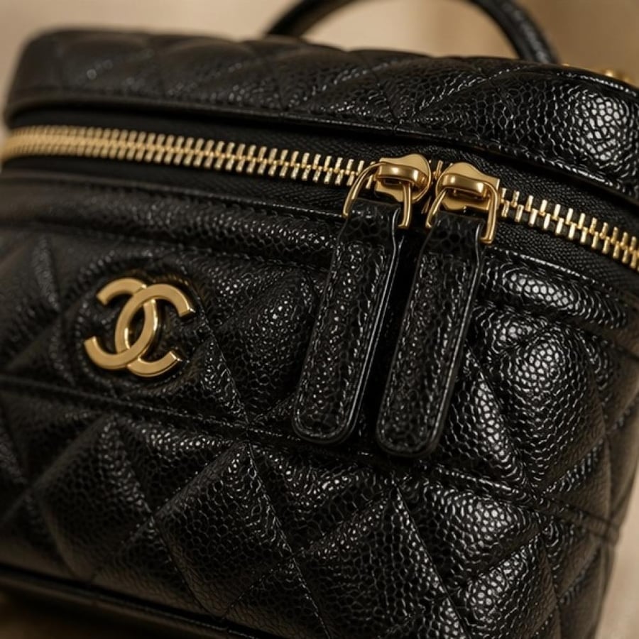 شنطة شانيل فانيتي اسود - Chanel
