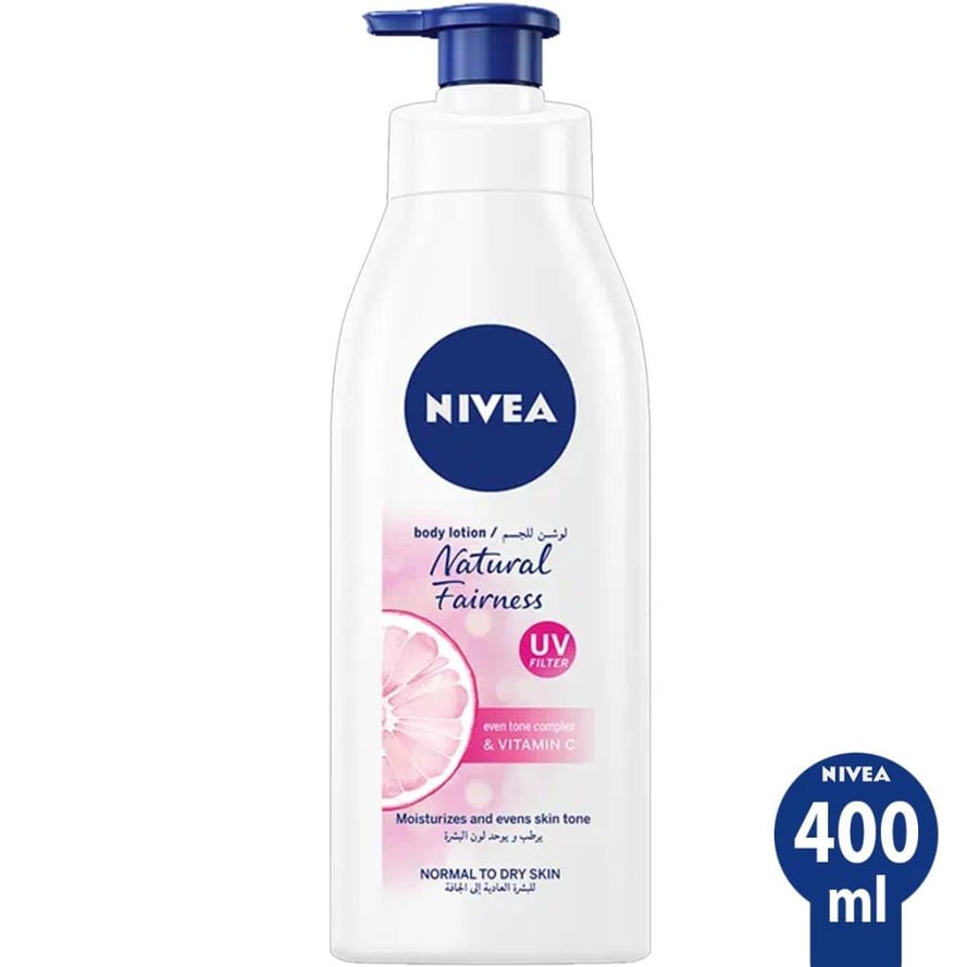 نيفيا لوشن جسم التفتيح الطبيعي 400 مل NIVEA BODY LOTION NATURAL FAIRNESS