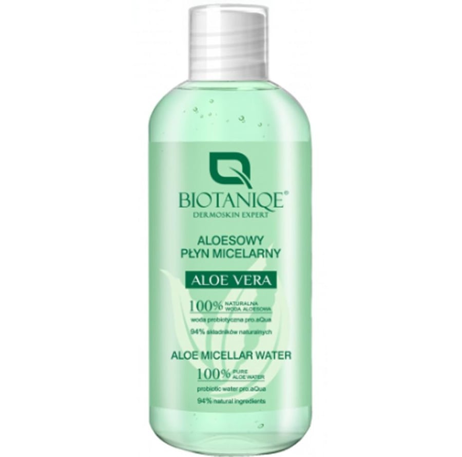 بيوتانيك ماء ميسلار بالصبار مزيل مكياج ومرطب 400 مل BIOTANIQE DERMOSKIN EXPERT ALOE CLEANSING WATER