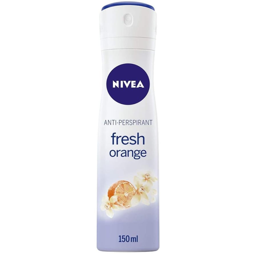 نيفيا بخاخ مضاد التعرق انتعاش برائحة البرتقال 150 مل NIVEA ANTI PERSPIRANT FRESH ORANGE INDULGING FRESHNESS