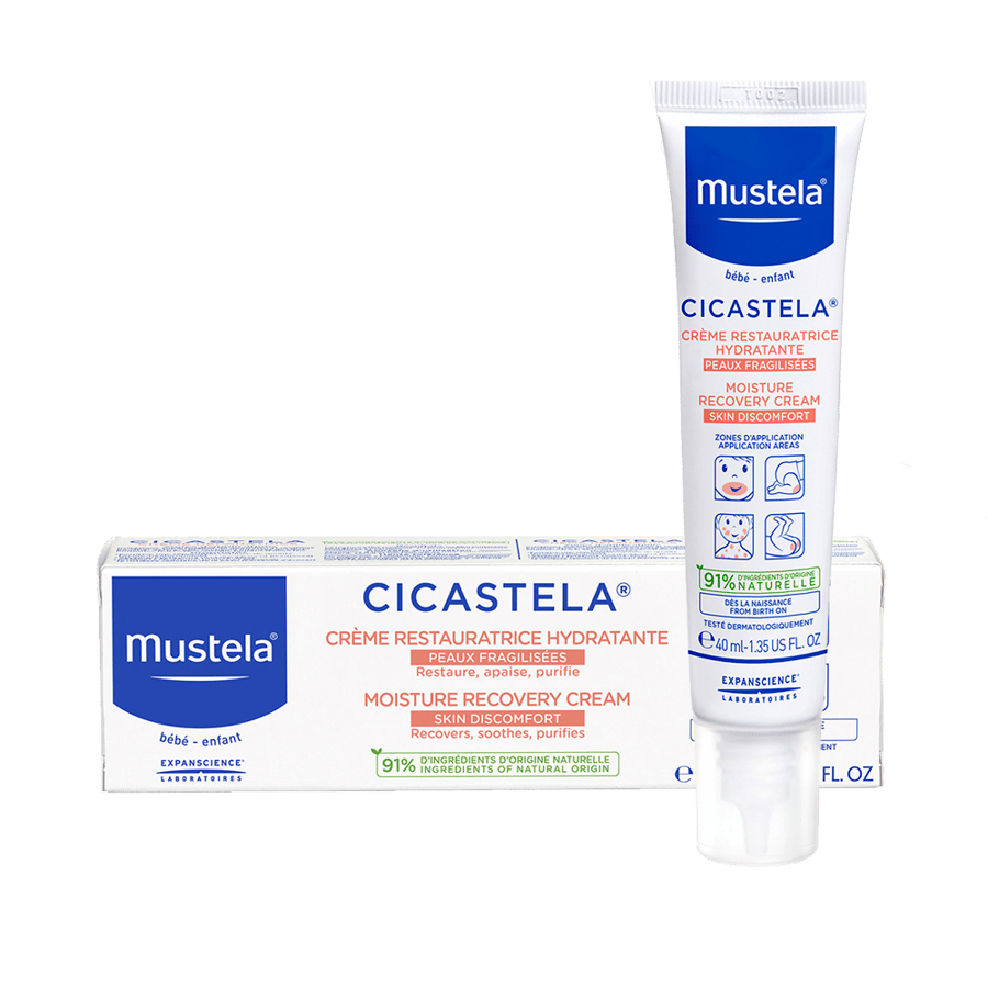 موستيلا كريم استعادة الترطيب لبشرة الأطفال 40 مل MUSTELA CICASTELA MOISTURE RECOVERY CREAM SKIN DISCOMFORT